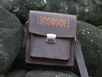 Dark brown shoulder bag “Half Of A Briefcase”