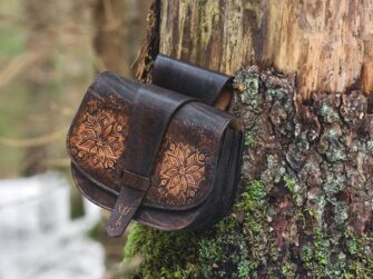 Leather belt bag