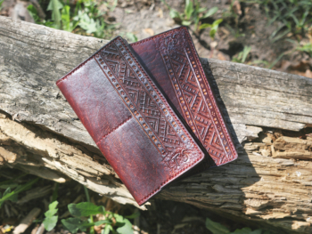 Men’s leather card-case and wallet set
