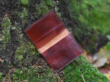 Leather card case, decorated by runes - inside