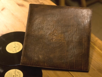 Leather covers for vinyl records