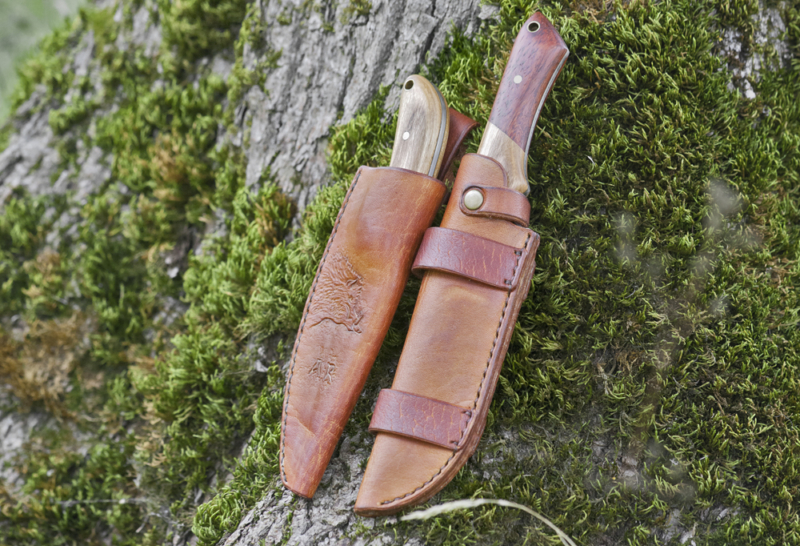 Leather knife sheaths