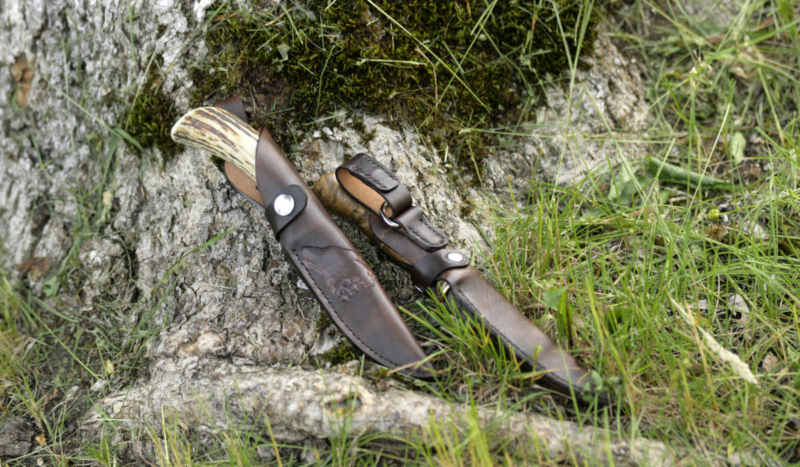 Leather knife sheaths