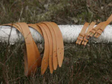 Leather straps set for roorkhee chair