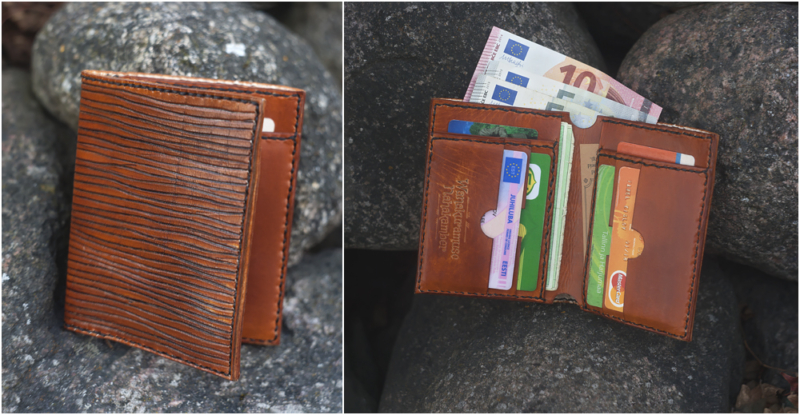 Brown leather wallet