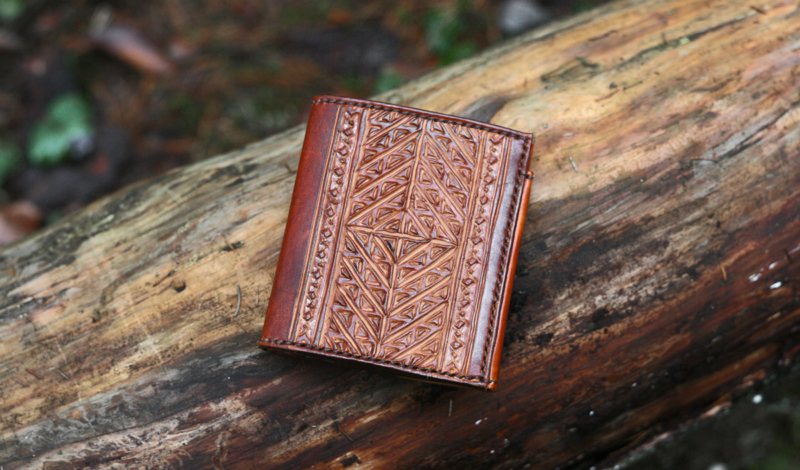 Brown leather wallet